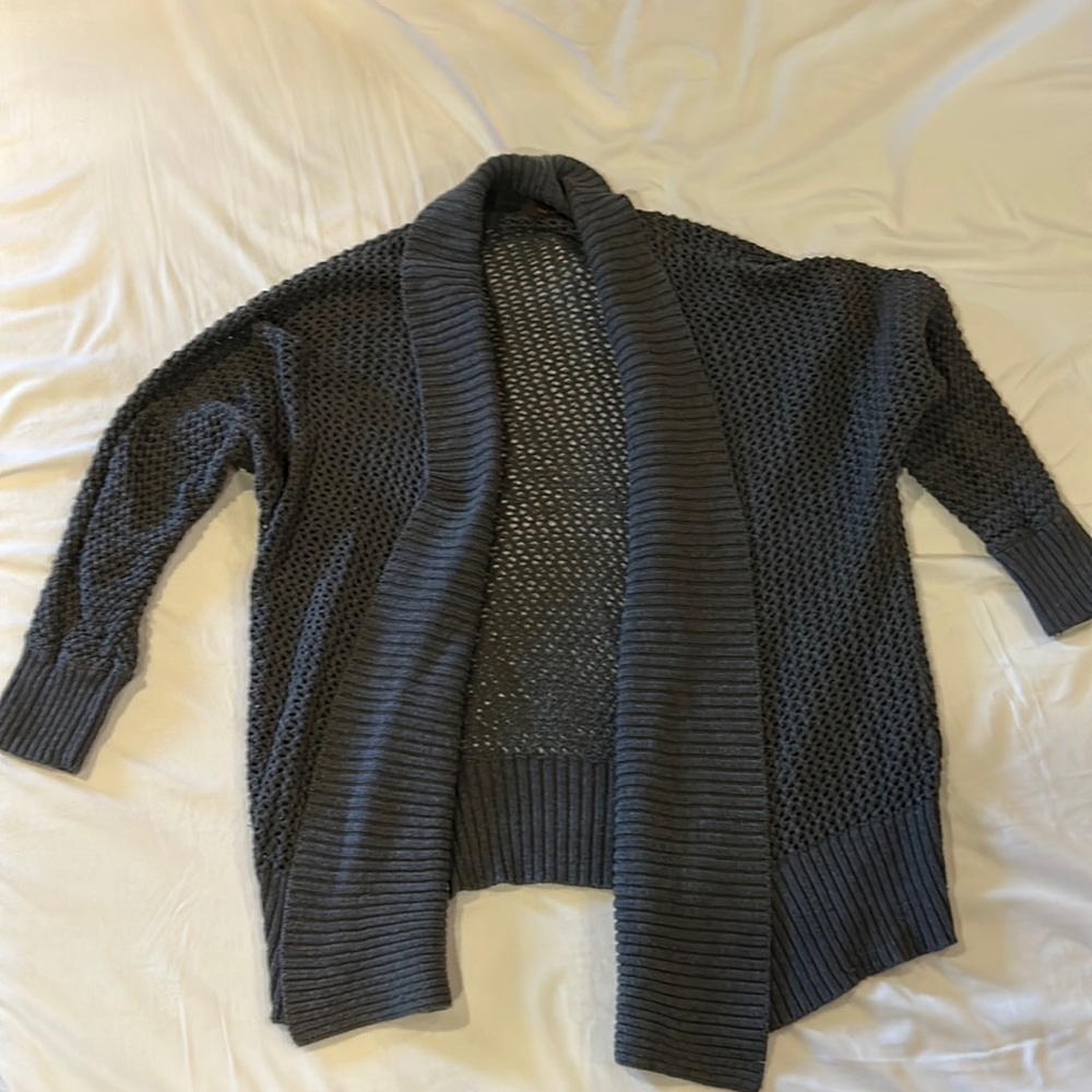 The Limited Gray Knit Cardigan